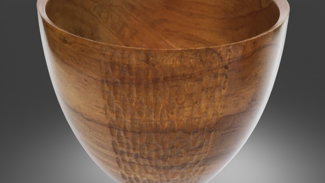 Turned and carved Yakka bowl - Catherine